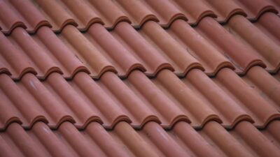 brown roof tiles in close up photography